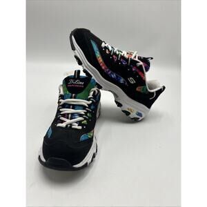 Skechers D'Lites Women's Size 11 Shoes Sneakers #149015W Leather Lace Up